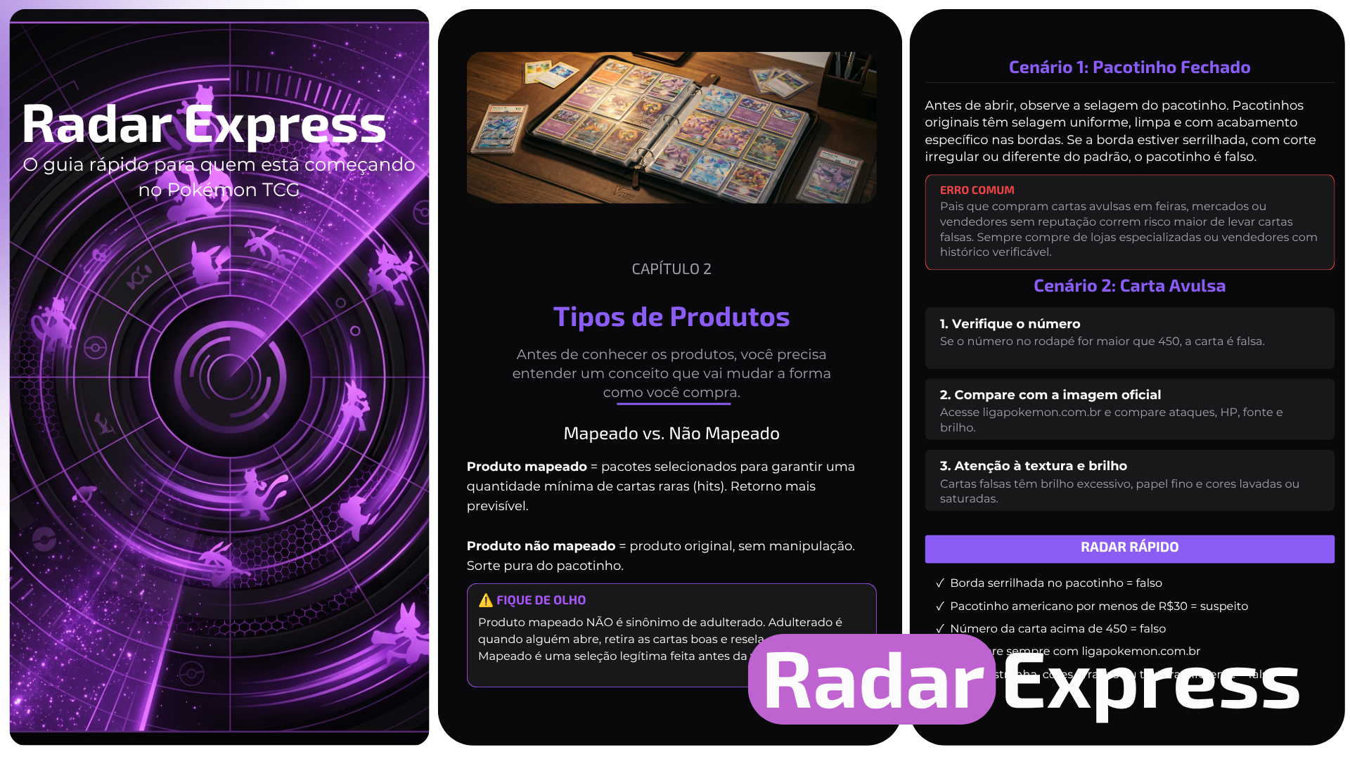Radar Express — página de conteúdo
